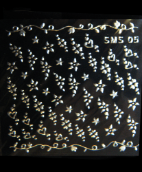 Silver Flowers - 3D Nail Sticker