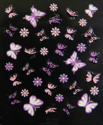 Spring Butterflies - 3D Nail Sticker 