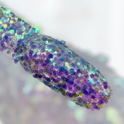 Discover Glitter Rainbow 1mm Dark Blue – a dark blue glitter with a fantastic shine! Perfect for nail design, decorations and cr