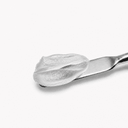 Acrygel Clear crystal clear acrygel on a spatula