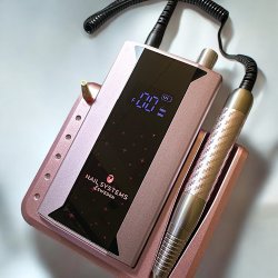 Portabel och kraftfull elfil med 40 000 RPM, borstlös motor och elegant tempered glass-display. Finns i färgerna Rose Gold och P
