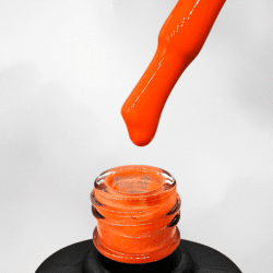 Electric Orange Gel Polish from Nail Systems in a vibrant neon orange shade with a high-gloss finish for bold and stylish nails.