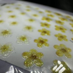 Nail Sticker Flower yellow