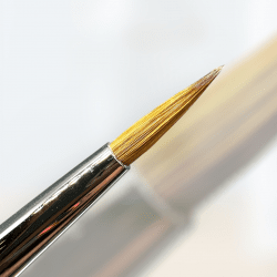 Nail Art - Allround Pensel med 100% Kolinsky-strån, perfekt för detaljerat arbete med akryl och gel polish. Metallskaft med just