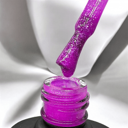 Pink Glow Gel Polish - självlysande lilarosa Glow in the Dark