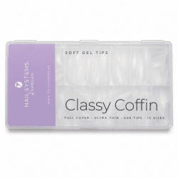 Soft gel tip - Classy Coffin in box with 600 tips