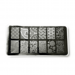 stamping plate platta nail art pattern