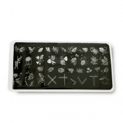 stamping plate platta nail art pattern