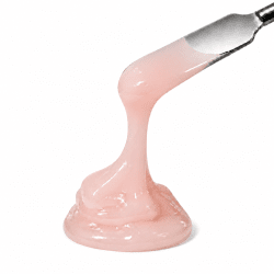 Toffee Builder Gel Milky Pink – mjölkigt ljusrosa skulpteringsgel på spatel