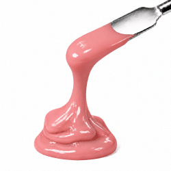 Toffee Builder Gel Pink Ripple – klarrosa skulpteringsgel på spatel