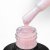 Liquid Extension Glowcrush is a milky pink-white builder gel with silver micro-glitter – like crushed diamonds. Strong, self-lev