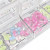 Glass Petals Box, blandade och rosa kronblad