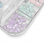 Glass Petals Box, lila och mintgröna kronblad