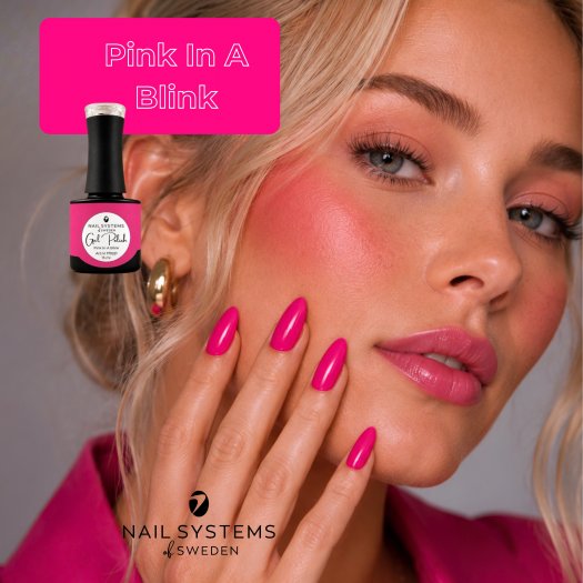 Blush Rush Collection från Nail Systems of Sweden innehåller tre trendiga gelpolish-färger i korallrosa, djup röd och stark rosa