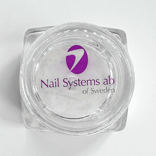 Praktisk fyrkantig burk för att samla glitter, kristaller eller andra nageldekorationer. Perfekt för att hålla dina dekorationer