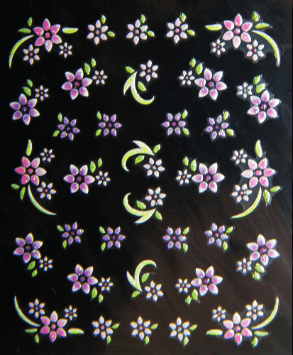 Summer Flowers - 3D Nail Sticker
