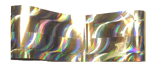 Foil Mönster av vågor spektrumfärger