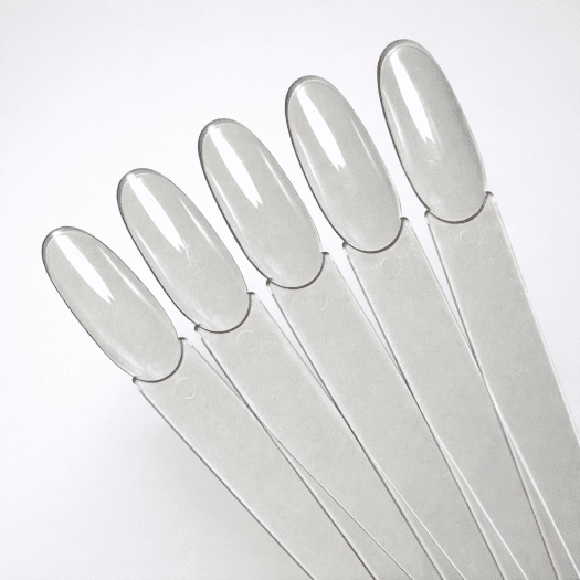 Display Tippar Oval – 50 st klara tippar för swatchning av färger och nail art
