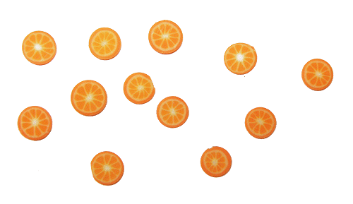 Fimo apelsin - 12st