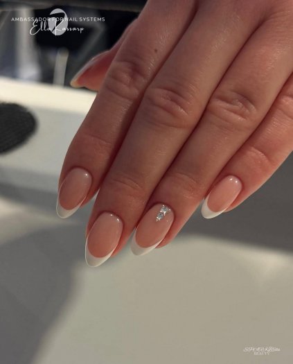 Discover Crispy White Gel Polish – a crisp white gel polish that is perfect for a French manicure or as a full color for a clean