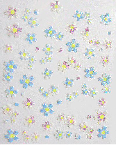 Flowers - 3D Nail Sticker -11