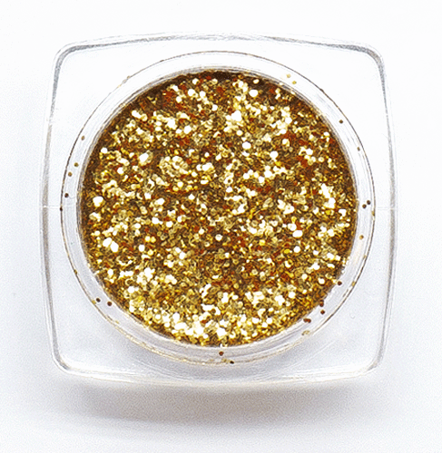 Glitter Single Colour 0,4mm Light Gold
