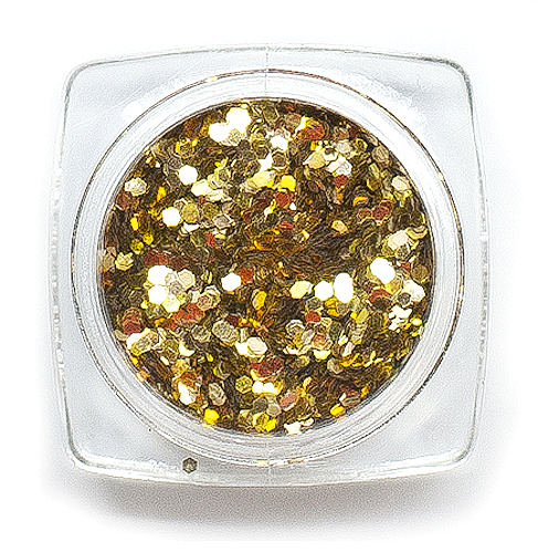 Glitter Single Colour 1mm Light Gold