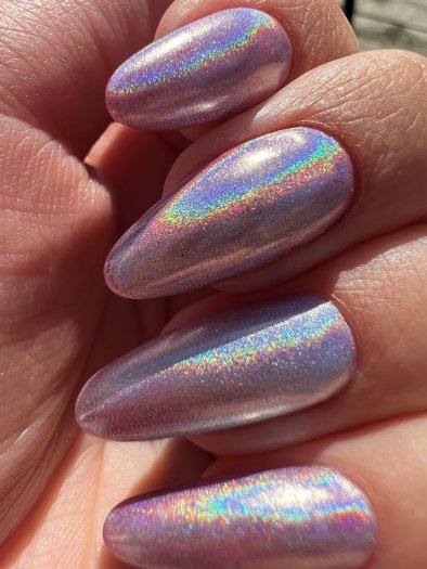 Hollo/Peacock effekt i en praktisk penna med pigmenterat chrome. När du arbetar med denna chromepenna har du chromepulvret på na