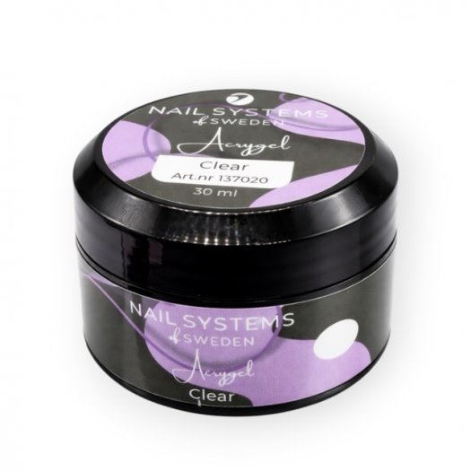 Clear Acrygel is a crystal clear acrylic gel in a tube, perfect for strengthening and lengthening. High viscosity for easy appli