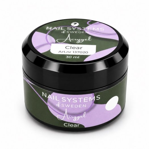 Clear Acrygel is a crystal clear acrylic gel in a tube, perfect for strengthening and lengthening. High viscosity for easy appli