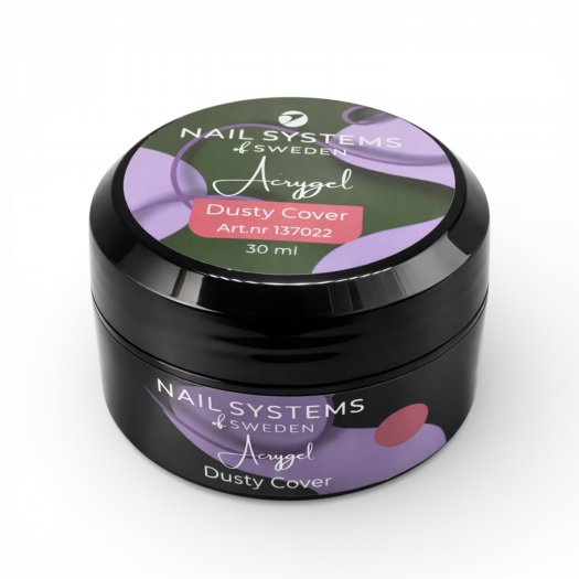 Acrygel Dusty Cover är en heltäckande rosa ton som ger ett naturligt och stilrent resultat. Idealisk för fransk manikyr och klas