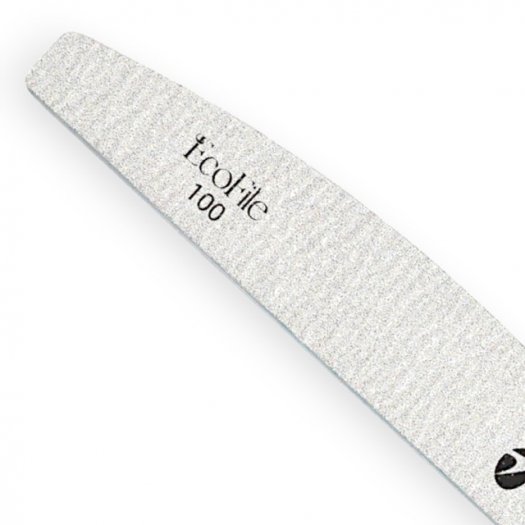 EcoFile 100 Grit – A robust nail file with biodegradable paper. Perfect for removing artificial materials and shaping. Washable