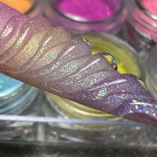 Crystal Glue Top from Nail Systems of Sweden – nails with sticky top coat for easy application of glitter, crystals and decorati