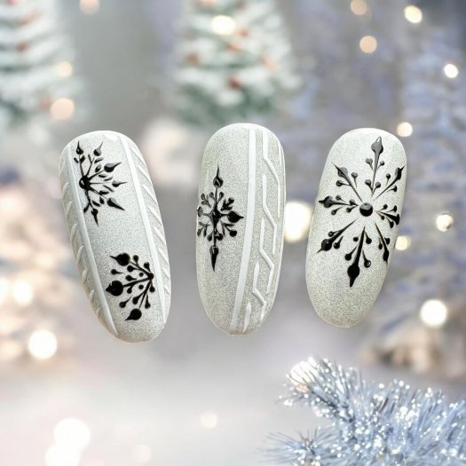 Paint Your Art - Chalk – White nail art gel for thin lines and swirls. Highly pigmented and cures to a glossy, non-sticky finish