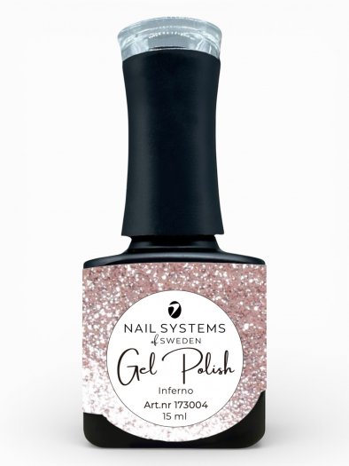 Discover Inferno Cat Eye Gel Polish in an elegant beige shade with golden undertones and a velvety cat eye effect. Perfect for c