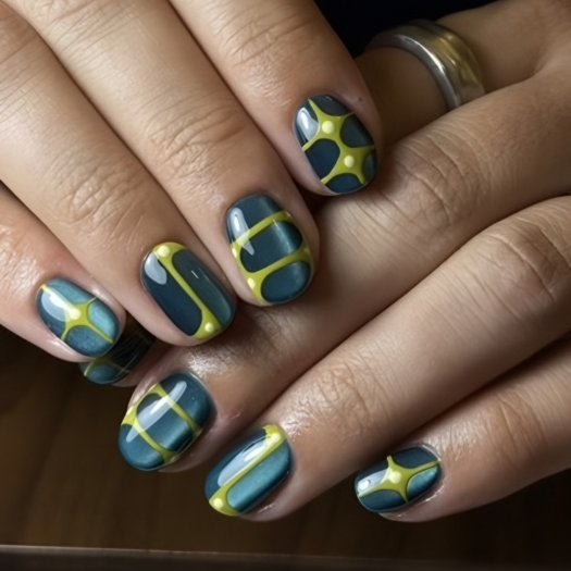 Nail art med Kimpression och Kimpact från The Kim Collection