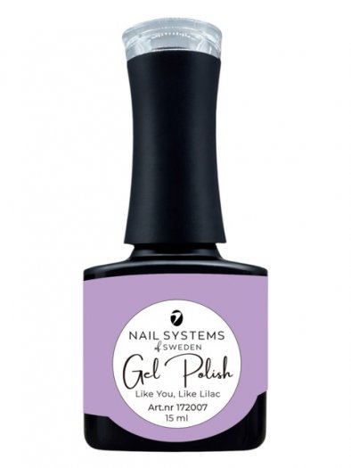 Like You, Like Lilac Gel Polish in a soft and feminine lilac-lavender shade. Perfect for a calm and sweet look.