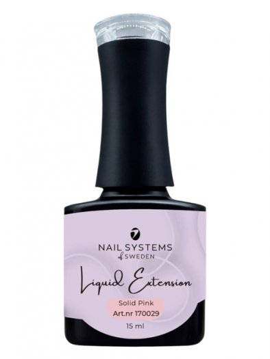 Liquid Extension Solid Pink Gel Builder is a strong and flexible builder gel in a soft pink shade, perfect for strengthening, ex