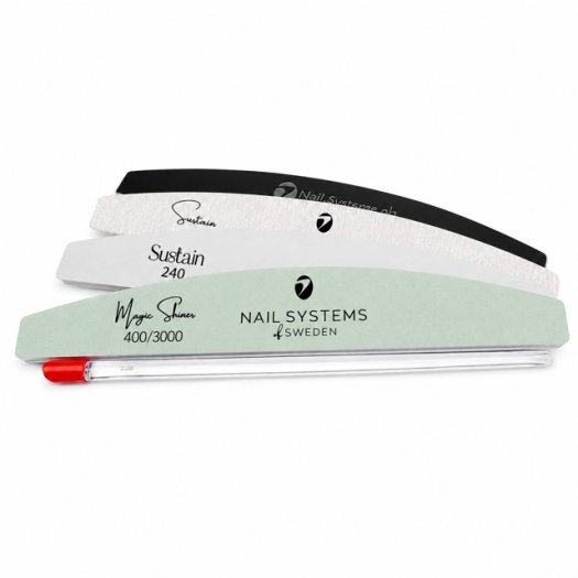Sustain Natural Nail Kit – Ett komplett kit för skonsam hemmavård av naturliga naglar.