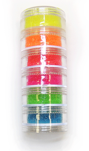 Glitter Kit-Fluor 6 olika