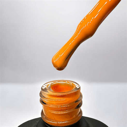 Orange Harmony Gel Polish from Nail Systems in a calm orange shade with a warm autumn feel.