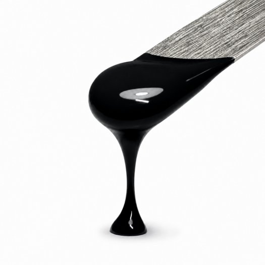Paint Your Art Ash svart nail art gel på spatel