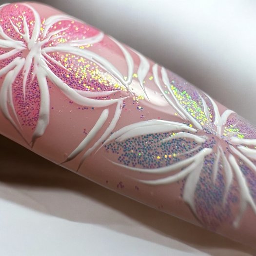 Paint Your Art - Chalk – White nail art gel for thin lines and swirls. Highly pigmented and cures to a glossy, non-sticky finish