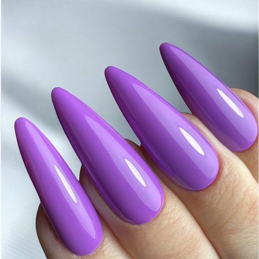 Tydlig och intensiv lila gelpolish – kraftfull men balanserad.