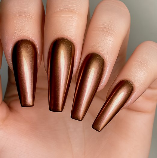 Holo/Peacock effect in a convenient pen with pigmented chrome. When working with this chrome pen, the chrome powder stays on the