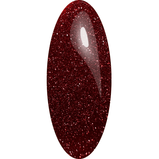 Experience Reflecting Red Gel Polish – a reflective red gel polish that gives your nails a magical and luxurious look.
