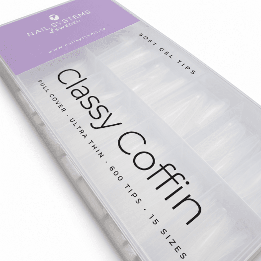 Soft gel tip - Classy Coffin, the box at an angle