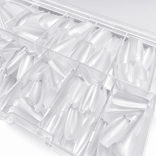 Soft gel tip - Classy Coffin, close-up in the box
