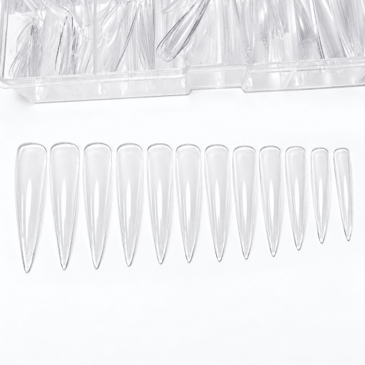 Soft gel tip - Long Stiletto in 12 sizes