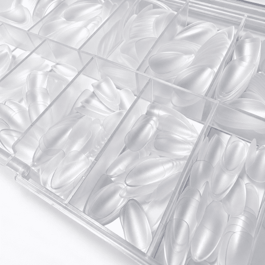 Soft gel tip - Short Oval, close-up in the box